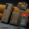 Anti -Dust Fashion Business Leather Wallet Case For Samsung Galaxy Z Fold4 Fold 4 Fold3 Fold 3 Card Slot Cell Phone Bag Funda