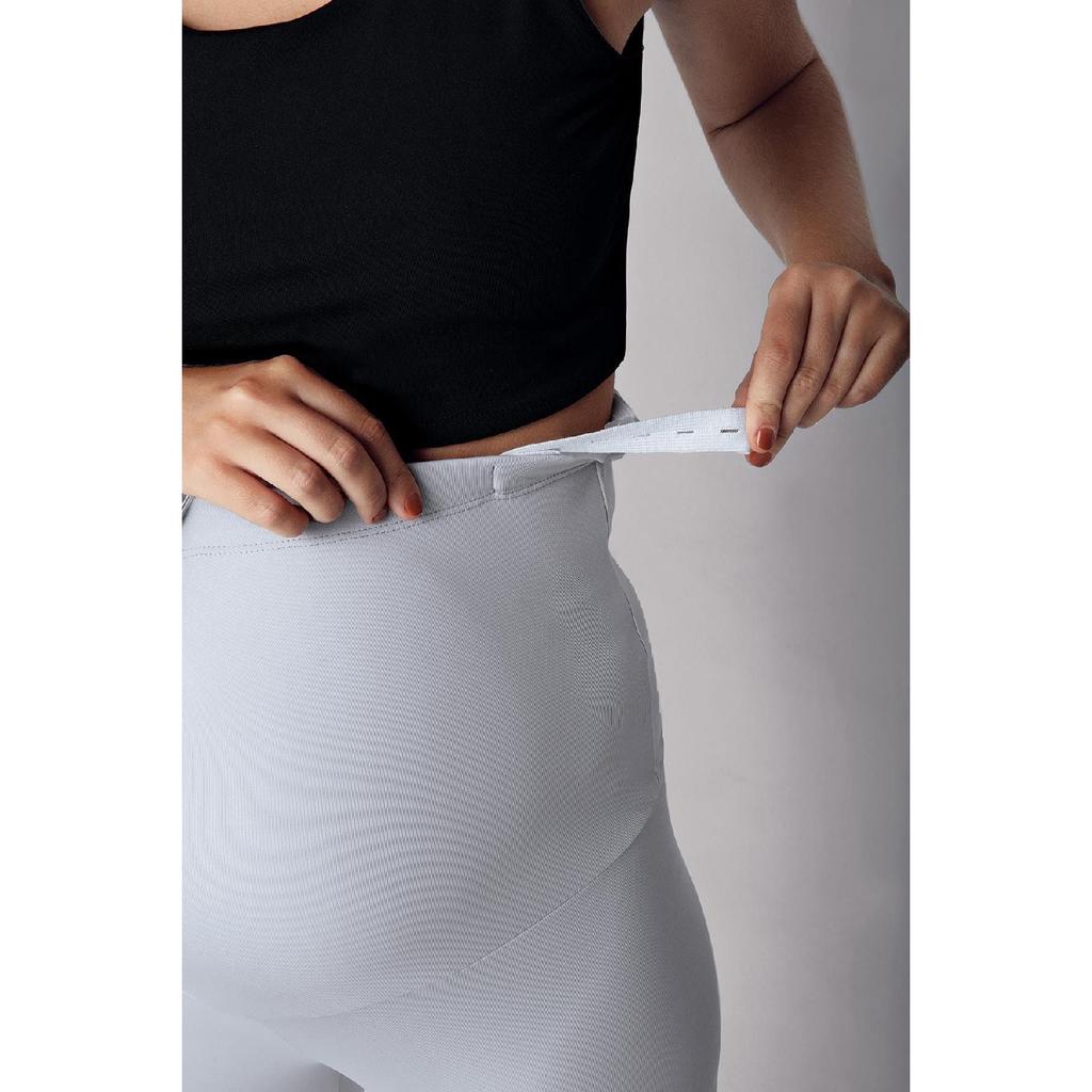 Регулируемые капри для беременных с высокой талией и сборкой ниже колена T08