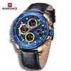 Naviforce NF9197L Doul Display Мужские часы Кварцевые водонепроницаемые светодиодные цифровые электронные роскошные наручные часы для подарка