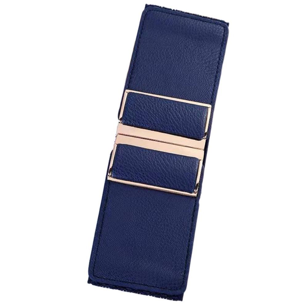 Waist Defining Elastic Wide Belts Solid Color Dress Belt Stretch Waistband Coat Accessories