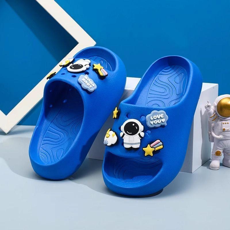 Очаровательные детские тапочки-мини-астронавты, удобные домашние шлепанцы из ЭВА для мальчиков