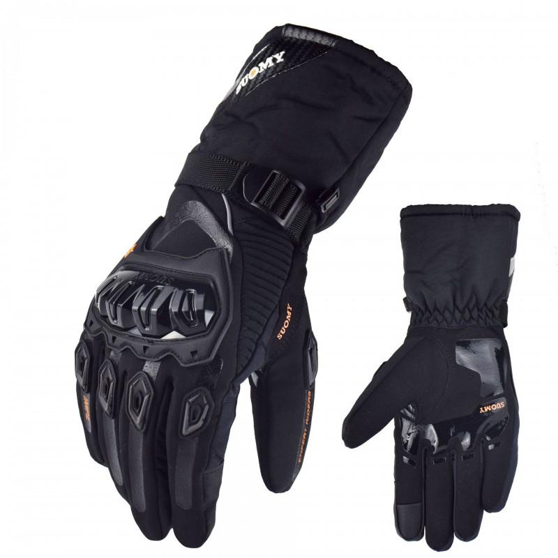 Winter Motorcycle Gloves Touchscreen Compatible Windproof Warm Thick Long Style Riding Gear Men Women