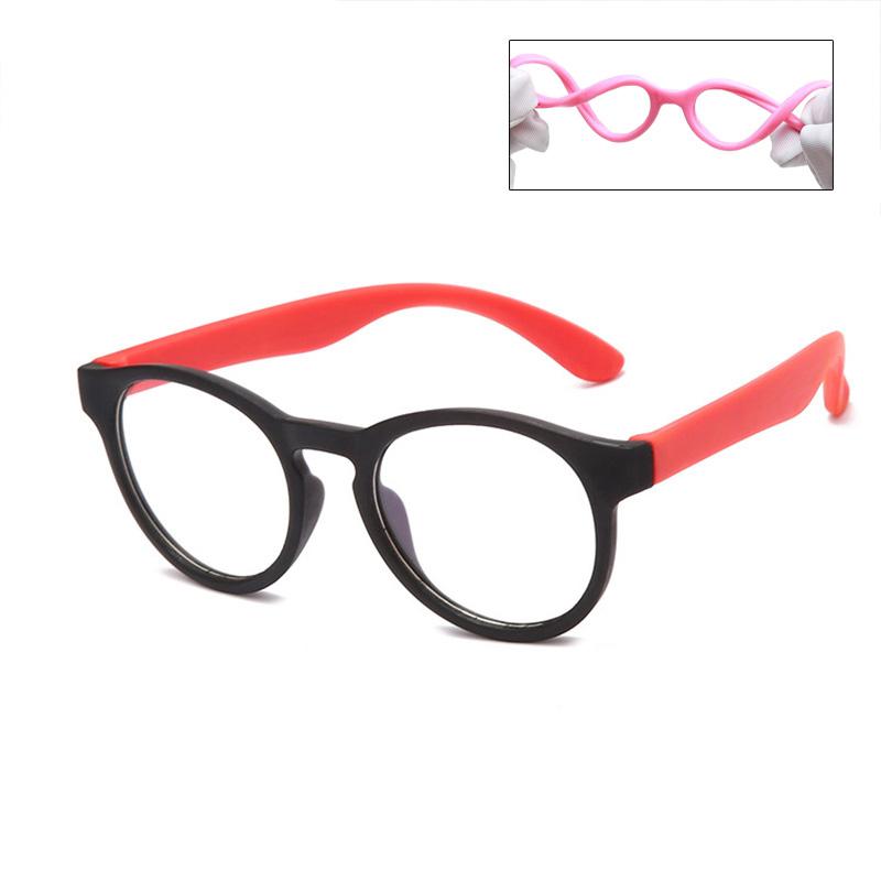 Лидер продаж, синие очки с фильтром для детей, компьютерные очки для мальчиков и девочек, гибкие очки, блокирующие синий свет, силиконовые очки, защита для глаз