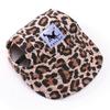 Cute Dog Baseball Hat Canvas Cap Adjustable With Ear Holes For Small Pet Dog Cats Outdoor Accessories Outdoor Pet Products 7D35