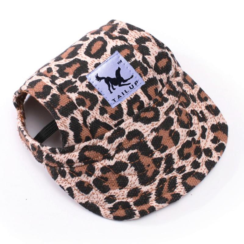 Cute Dog Baseball Hat Canvas Cap Adjustable With Ear Holes For Small Pet Dog Cats Outdoor Accessories Outdoor Pet Products 7D35
