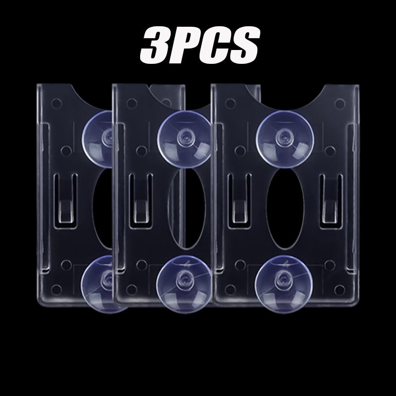 Прозрачный защитный держатель для карточки с парковочным ID на лобовое стекло автомобиля, крепежные клипсы, держатели для автокарточек, билетов, клипса на присоске, 1-10 шт.