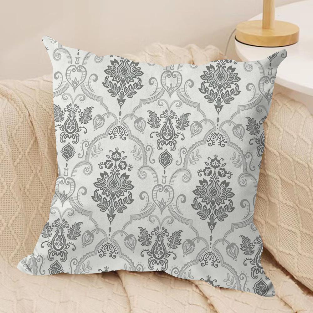 European Retro Cushion Cover Pillowcase Ultra Soft Skin Friendly Fabric Cloud Like Comfort Concealed Zipper