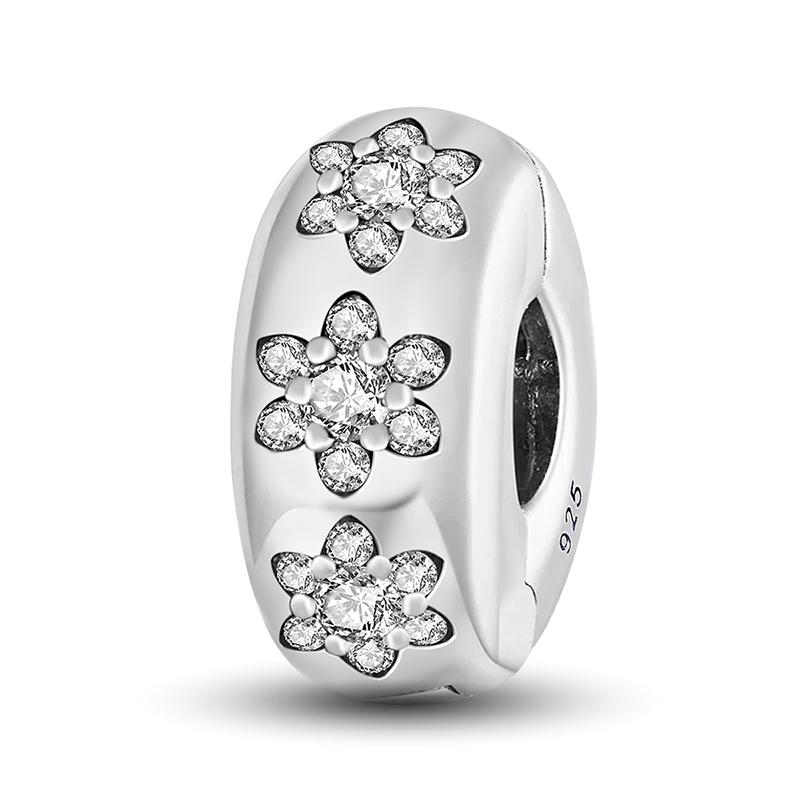 Медные подвески Циркон Розовое Сердце Любви Шармы Бусины Подходят для Оригинального Браслета Пан Браслеты DIY Ювелирные Изделия Для Женщин