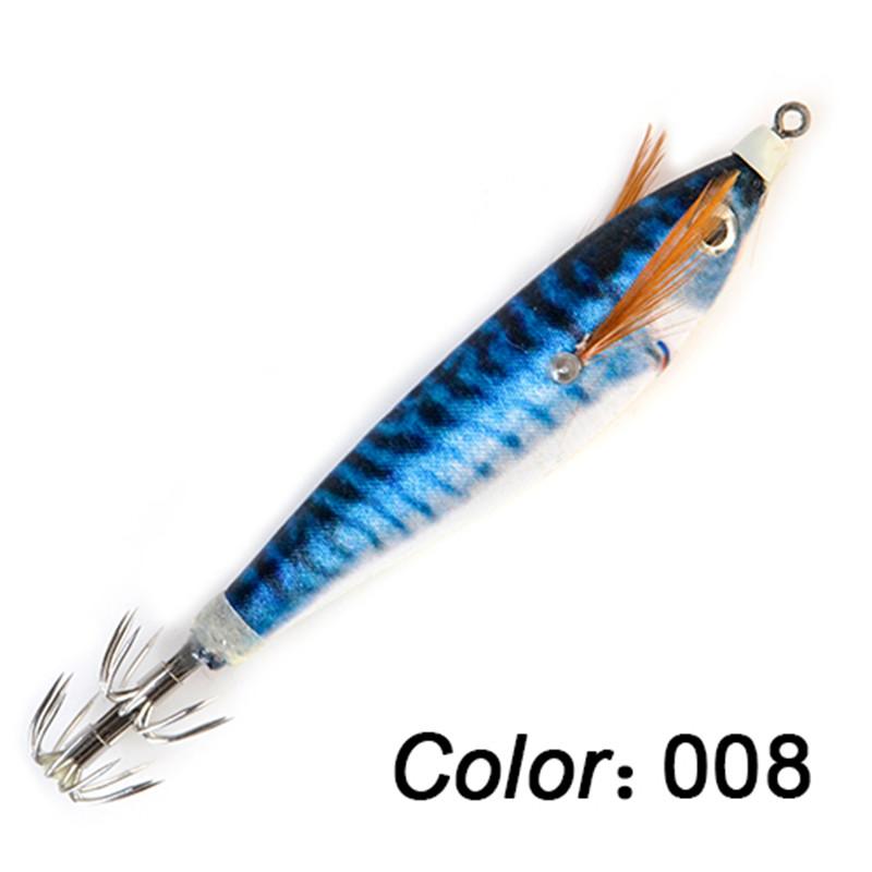 1 Piece of Artificial Luminous Shrimp Squid Jig Beating Fluorescent Fishing Bait Squid Bait Hard Pescal Fishing Accessories