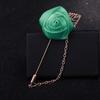 1pc New Brooch Pin Boutonniere Stick Suit Lapel Leaf Wedding Men Gift Rose Flower Men Jewelry Golden Fashion  Delicate Jewelry