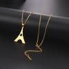 Cazador New France Paris Eiffel Tower Gold Color Pendant Necklaces for Women Stainless Steel Chain on the Neck Jewelry Wholesale