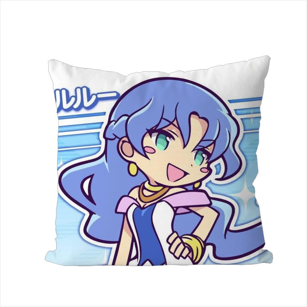 Наволочка Puyo Pop Fever Для Автомобиля Дивана Декоративная Домашняя Двусторонняя Печать Плюшевая Квадратная Подушка-Плед Чехол