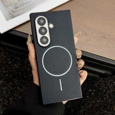 Ультратонкий магнитный чехол из углеродного волокна для Samsung ZFold 7 Fold6 Fold5 Fold4 Fold3 5G Противоударная защитная крышка для Fold 7