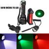 Portable Green/White/Purple LED Light Hunting Torch Checking Money Flashlights