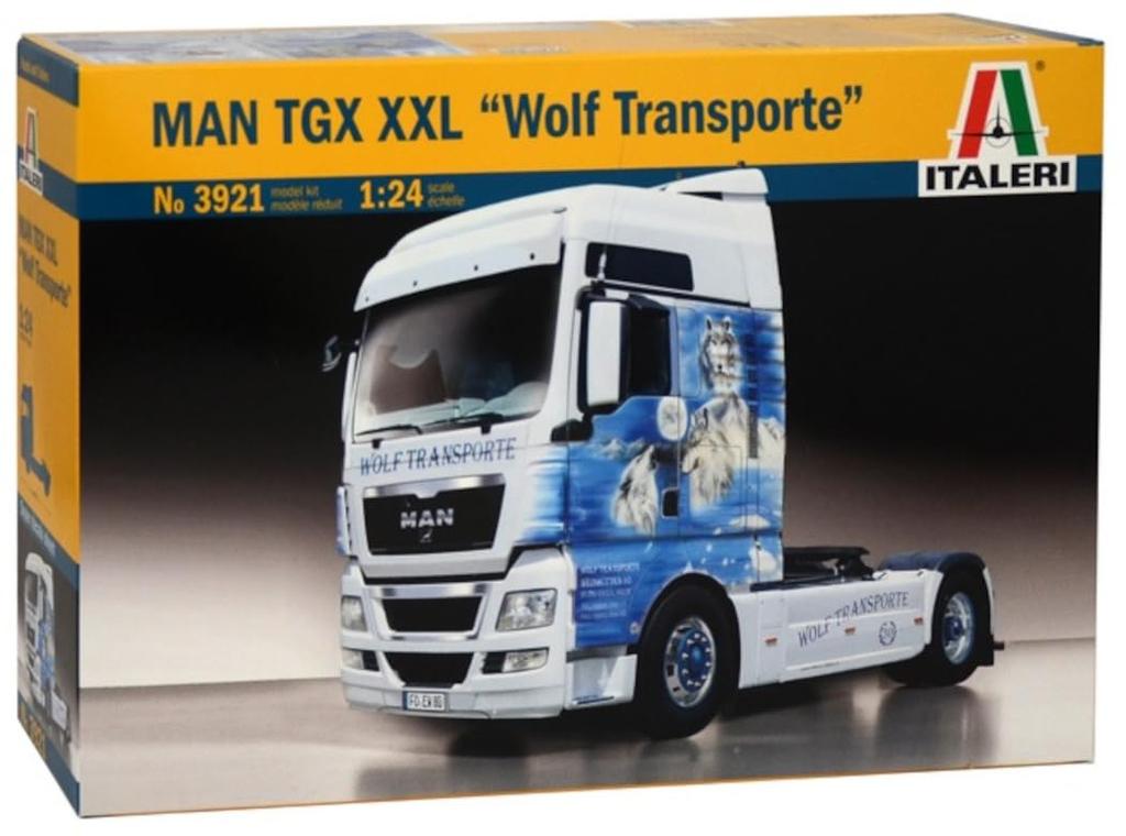PLATZ Italeri MAN TGX XXL Wolf Transport Tractor Head Plastic Model IT3921 1/24 (Car)