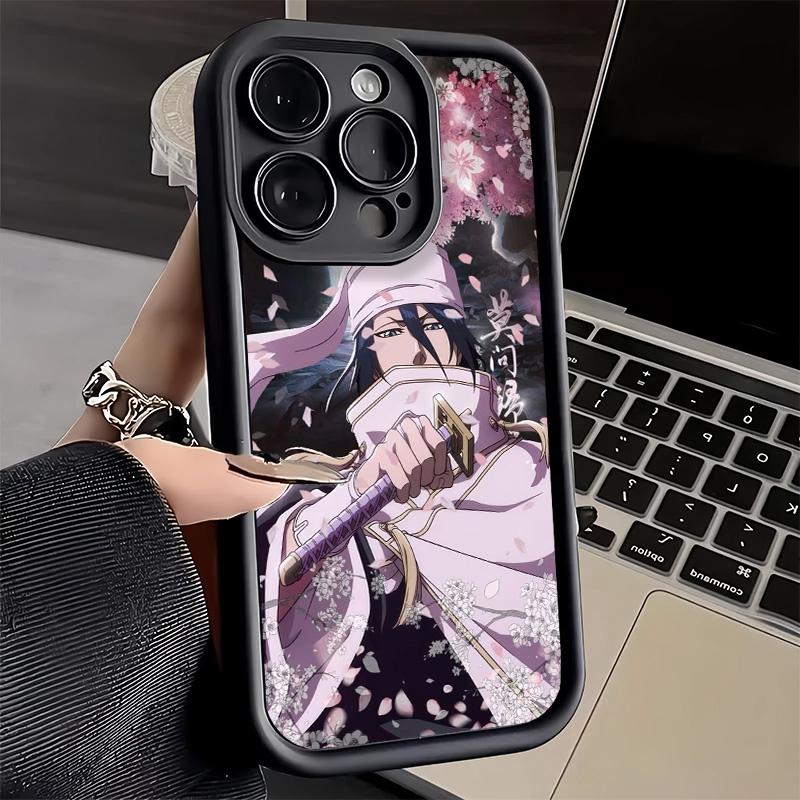 Чехол для телефона iPhone 17 Air 16E 15 16 Pro Max Bleach Кучики Бьякуя Чехол 14 Plus 13 12 Mini Мягкий Силиконовый Fundas
