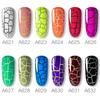 ROSALIND 12 Colors Cracked Nail Gel Varnish Hybrid Crackle Manicure Acrylic Art UV Gel Semi Permanent with Base Top Coat