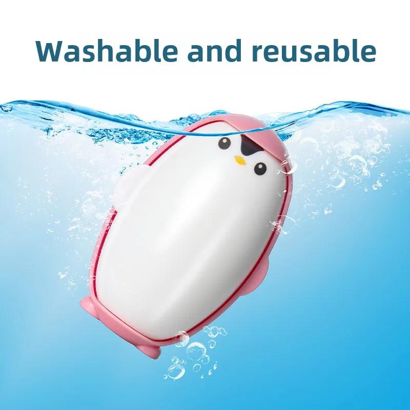 Washable Lint Remover Large Penguin Clothes Roller Portable Pet Hair Remover Dust Removal Brush Hair Sticky Cleaning Tools
