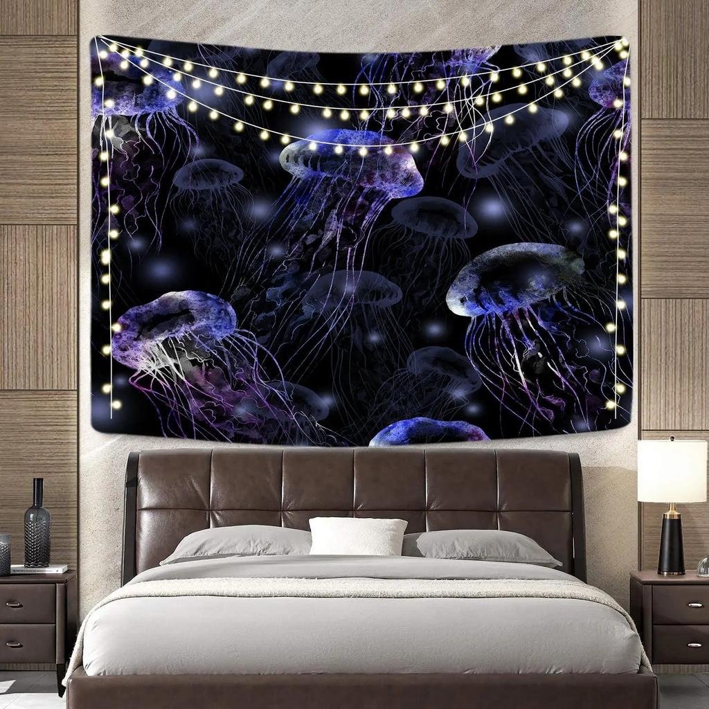 Психоделический океан Осьминог декоративный гобелен домашний декор стены офис гостиная гобелен
