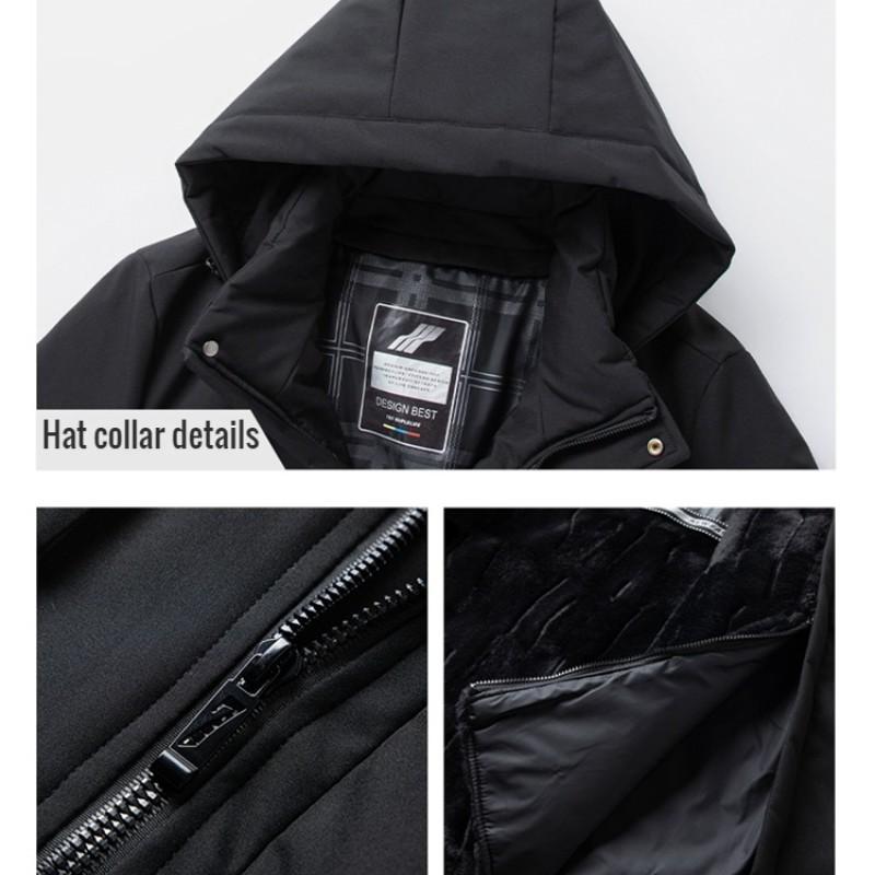 Зимняя старая толстая теплая стеганая куртка для отца в деловом стиле, повседневная стеганая куртка