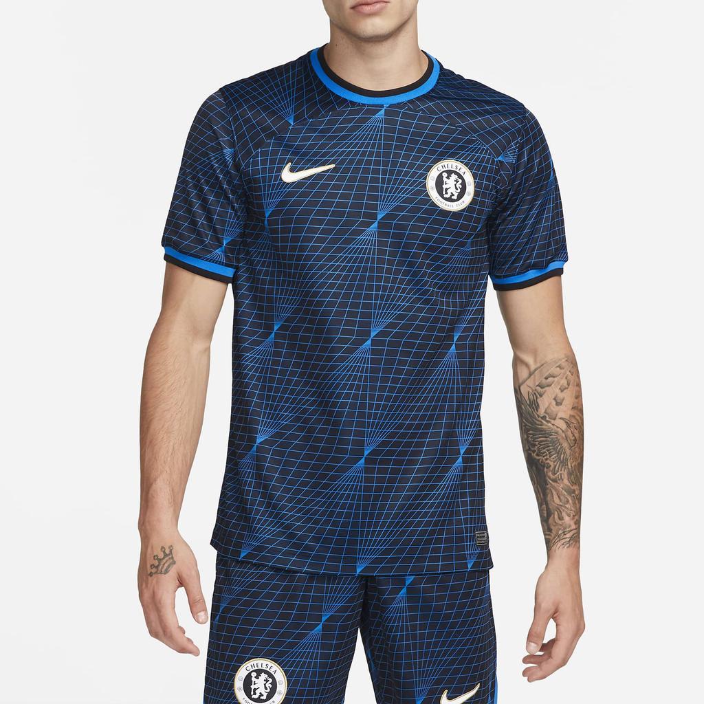 Nike Мужская выездная майка Stadium 2023/24 с логотипом Chelsea FC 2023/24, синяя DX2683-428