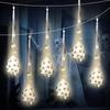 3pcs Scary Spider Web Eggs Hanging Decoration Glowing Spider Egg Sacs  Holiday Party Decor