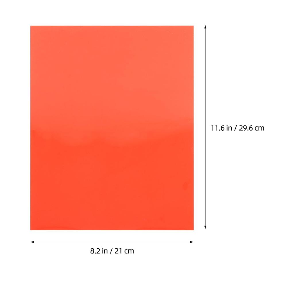 Tofficu Colored Cellophane Colored Cellophane PVC Craft Craft Transparent 8 Set of 18 Sheets, Cellophane, Material, Durable, Packing, Wrapping, DIY,