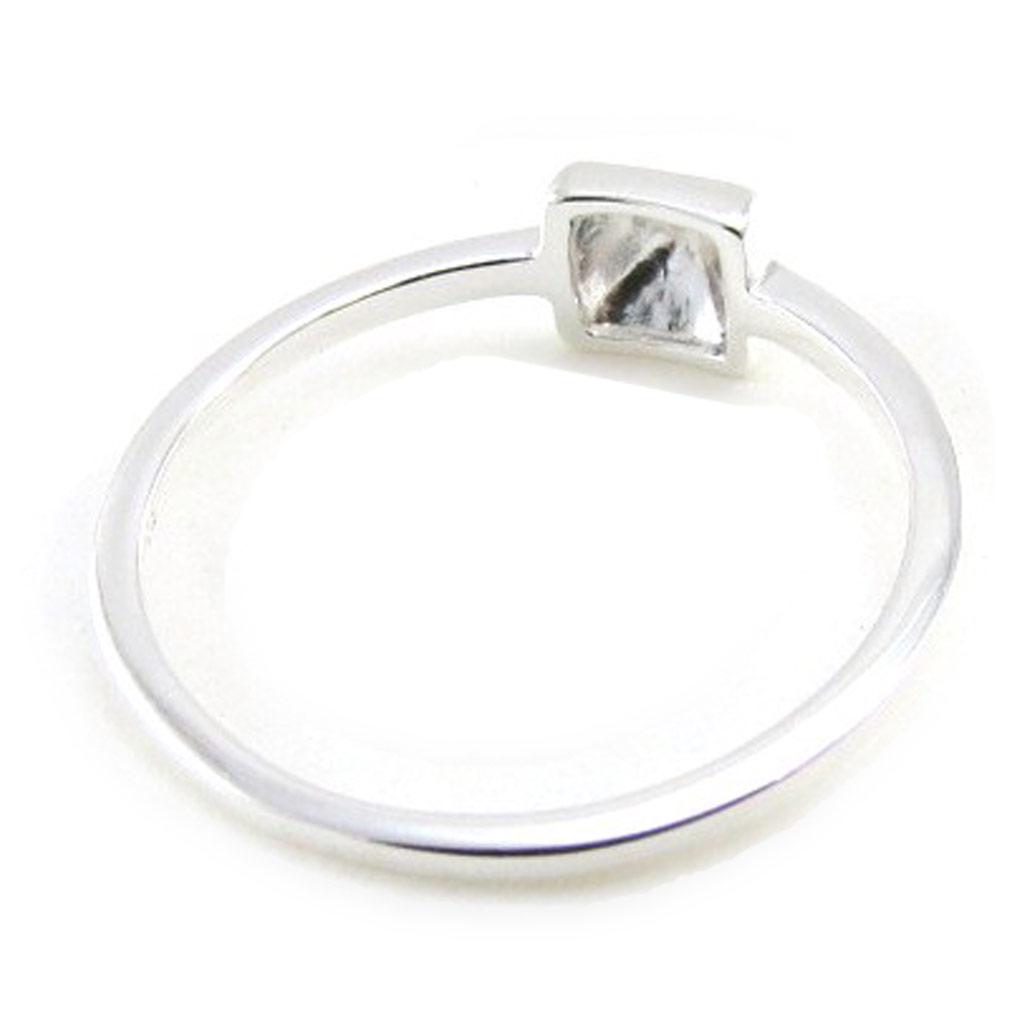 Silver Ring 'Choreography' Silver (rhodium) - 5x5 Mm