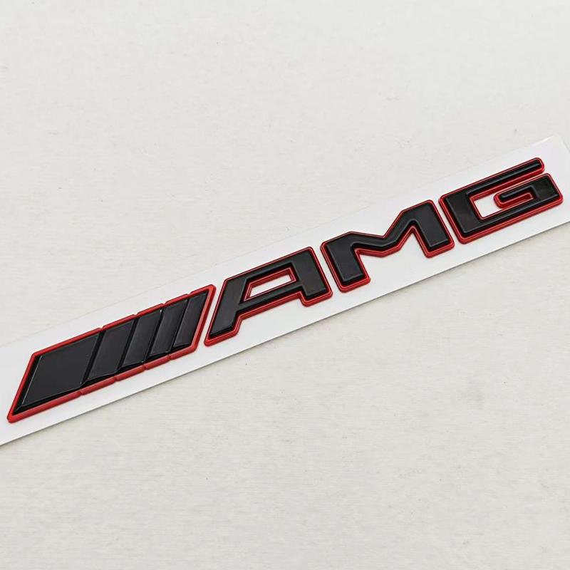 CXGSL1 3D ABS Car Letters Logo AMG Fender Side Emblem Badge Rear Tail Trunk Sticker Styling For Mercedes Benz AMG Auto accessories