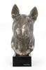 Bull Terrier, Bully - Dog Bust, Large Statue, Dog's Head On Stone Base, Decoration for Office by Brand
