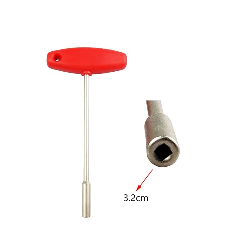 Торцевой ключ T-образный торцевой ключ для велосипеда торцевой ключ T-образный квадратный шестигранный компактный Удобный для переноски для автомобиля шестигранный торцевой ключ с квадратным отверстием 3,2 мм