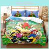 Милый мультяшный детский трехкомпонентный/четырехкомпонентный постельный комплект с Марио