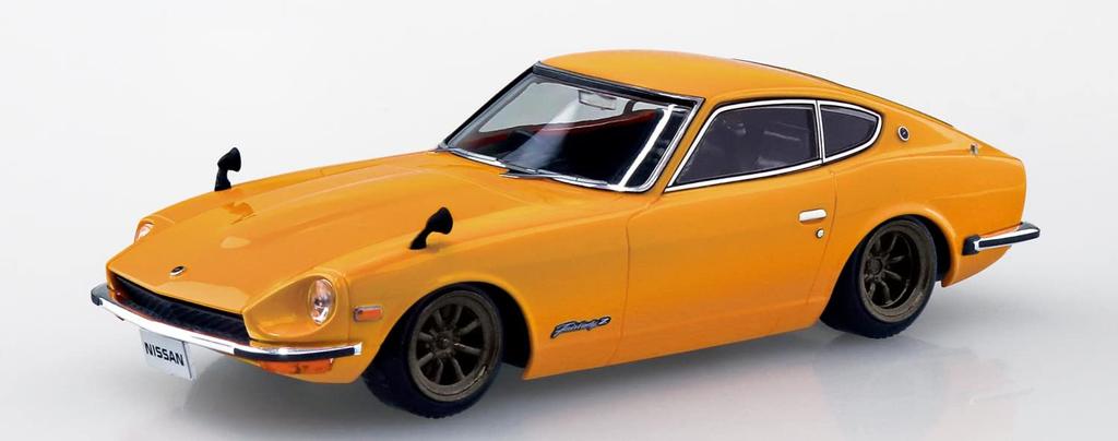 Aoshima Bunka Kyozai Серия The Snap Kit Nissan S30 Fairlady Z Кастомные колеса Пластиковый модельный набор ООО. (АОСИМА) 1/32 (Сафари коричневый) Предварительно окрашенный