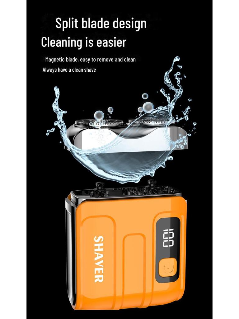 2025 Mini Electric Portable Silent Shaver with Digital Display – Super Clean Technology