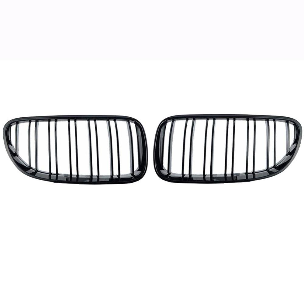 Front Grille Kidney Grill For BMW E92 E93 320I 328i 335i 2 Doors 2010 2011 2012 Car Styling Gloss Black Dual Line