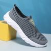 Fashion Men Casual Shoes Slip On Breathable Mesh Male Casual Sneakers Anti-slip Men's Flats Outdoor Walking Shoes Size 39-46