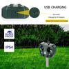Animal Repeller with LED Light Cat Dog Deterrent Outdoor Motion Sensor Solarpowered Waterproof for