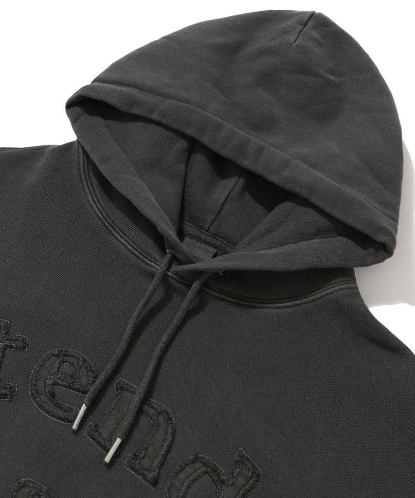 [M~4XL] Худи с пигментным логотипом Arch_Угольный