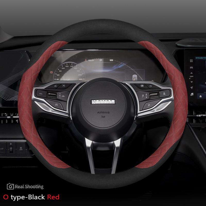 Замшевая Накладка на Руль Автомобиля Для Haval Dargo H2 H4 H6 H9 F7 M6 Ультратонкая Противоскользящая Влагопоглощающая Автоаксессуары