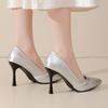 Fashion French Socialite Pointed-toe High Heels for Women, 2025 New Style, Stylish and Versatile Pointed-toe Single-toe Shoes