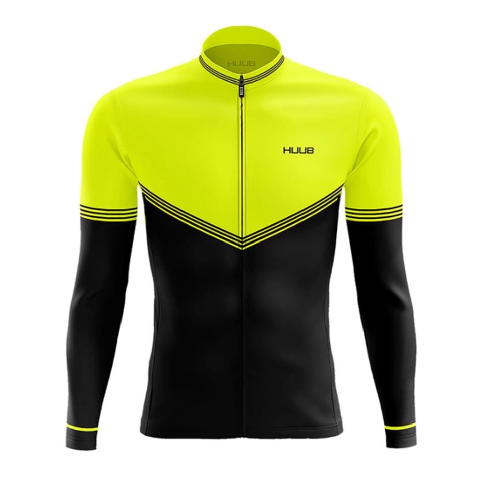 HUUB Team Autumn Cycling Jersey Men Long Sleeves Peo Cycling Clothing MTB Maillot Ropa Ciclismo Bike Sports Uniform