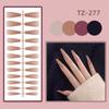 24Pcs Full Cover Long Ballet False Nails Detachable Press-on Nails Solid Color Fake Nails  Women