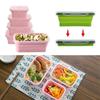 & Living Storage Household Silicone Food Container Folding Lunchbox Picnic Boxes Collapsible Bowl