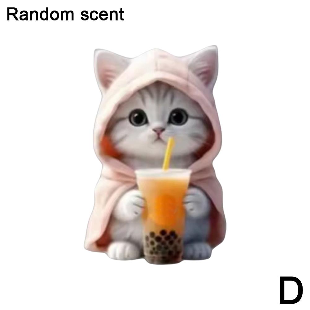 Автомобильный кондиционер Мультяшные кошки Вентиляционное отверстие Ароматерапевтический зажим Очиститель воздуха для салона Веселое акриловое украшение Зажим для воздуха в вентиляционное отверстие Автомобиль Por T7H0