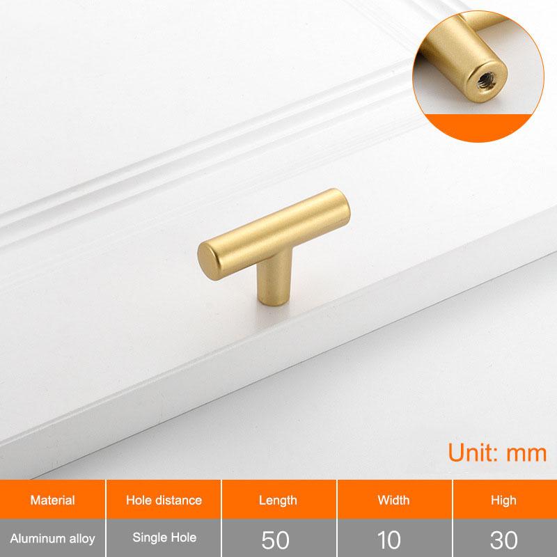 Cabinet Pull Handle Aluminium Alloy Drawer Cupboard Wardrobe Furniture Door Knob with 22mm Screw,Single Hole
