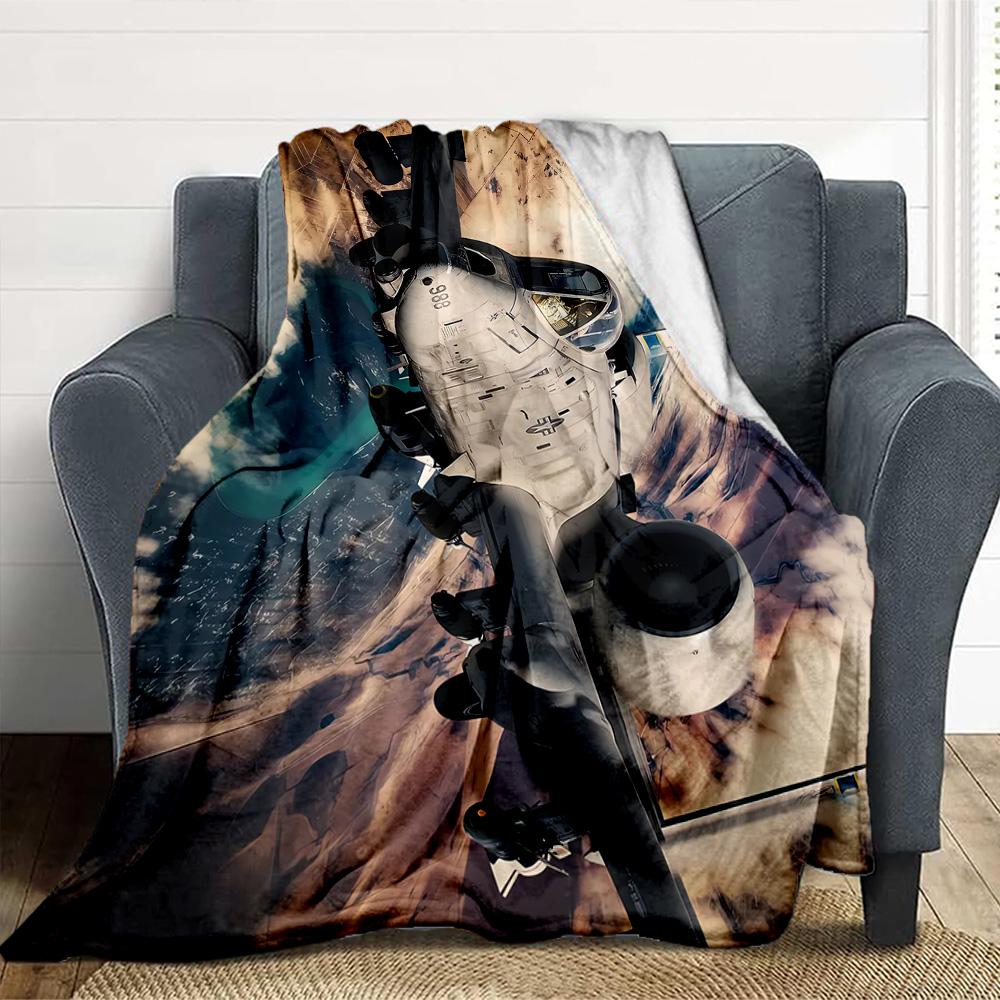 A10 Thunderbolt Ii Flannel Blanket Throw Blanket Soft Warm Sofa Bed Camping home Decor Unique Christmas Gift C9261