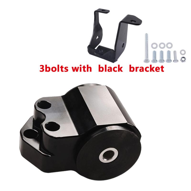 Black 3 Bolts Engine Motor Mount Bracket kit For Honda Civic EK B16 B18 B20 B & D Series 96-00 Aluminum  BILEET