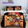 Naruto Uzumaki Naruto Pattern Bedding Home Decoration Birthday Gift (1 * duvet cover + 2 * pillowcase, without core)