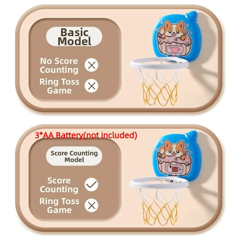 Wall Mount Kids Basketball Hoop Mini Basketball Training Toy Cartoon Basketball Board Home Use