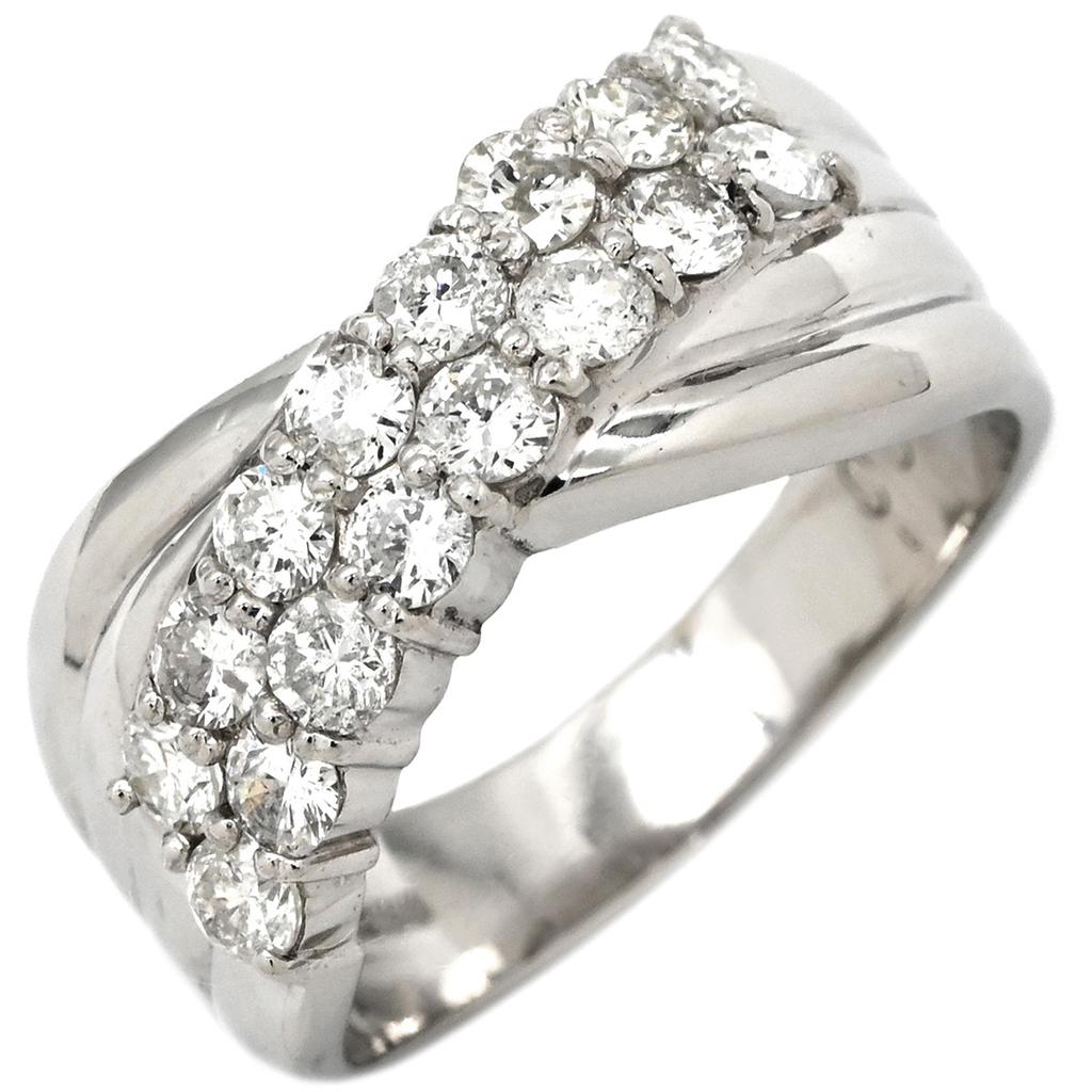 NON BRAND - 1.0ct diamondRing ring Pt850/diamond #12.5(JP Size) Array